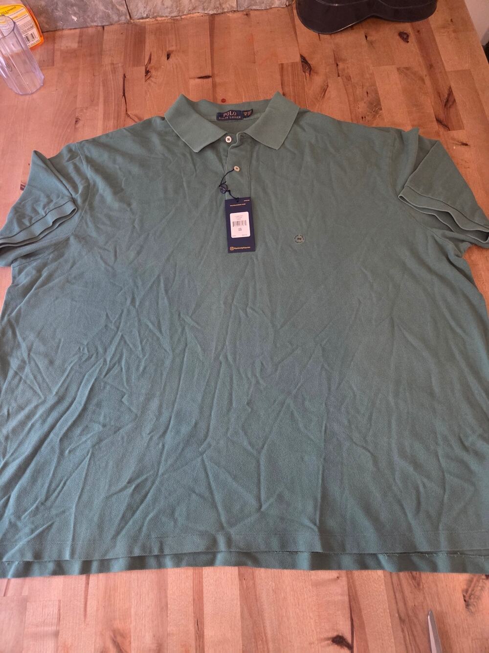 NWT Polo Ralph Lauren Men's Big & Tall Polo Shirt - Sage Green Size 3XB